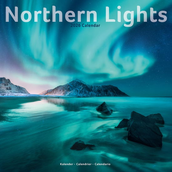 Cover for Northern Lights Calendar 2026  Square Travel Wall Calendar - 16 Month (Calendar) (2025)