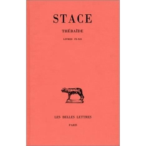 Cover for Stace · Thébaïde (Collection Des Universites De France Serie Latine) (French Edition) (Paperback Book) [French edition] (2003)