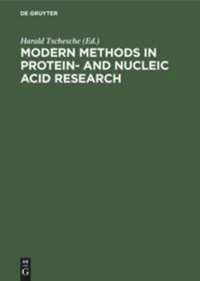 Cover for Modern methods in protein- and nucleic acid research (Book) (1990)