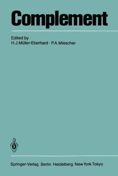 Complement - H J Muller-eberhard - Bücher - Springer-Verlag Berlin and Heidelberg Gm - 9783540150756 - 1. April 1985