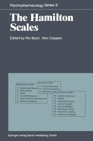 Cover for Per Bech · The Hamilton Scales - Psychopharmacology Series (Paperback Book) [Softcover Reprint of the Original 1st Ed. 1990 edition] (2014)