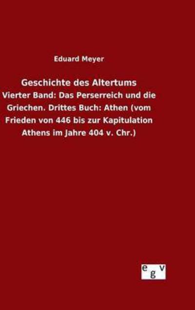 Geschichte Des Altertums - Eduard Meyer - Książki - Salzwasser-Verlag Gmbh - 9783734005756 - 27 sierpnia 2015