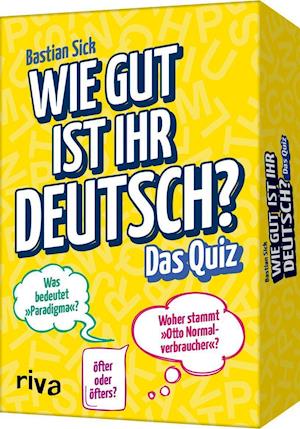 Cover for Bastian Sick · Wie gut ist Ihr Deutsch? - Das Quiz (Cards) (2021)