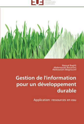 Cover for Abdesselam Megnounif · Gestion De L'information Pour Un Développement Durable: Application: Ressources en Eau (Paperback Book) [French edition] (2018)