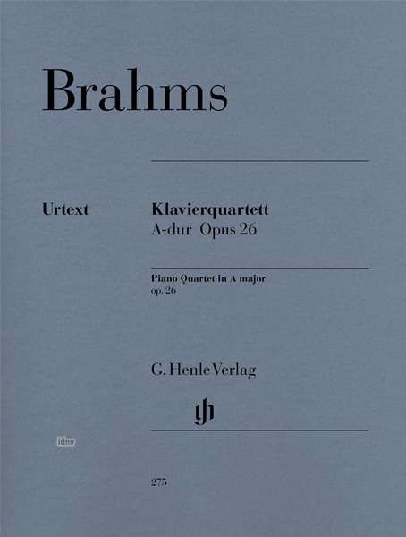Cover for Brahms · Klav.qu.op.26,Kl+Vl+Va+Vc.HN275 (Bog) (2018)