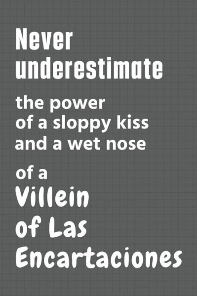 Cover for Wowpooch Press · Never underestimate the power of a sloppy kiss and a wet nose of a Villein of Las Encartaciones (Paperback Book) (2020)