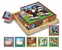 Cover for Melissa &amp; Doug · Farm Cube Wooden Puzzle (N/A) (2024)
