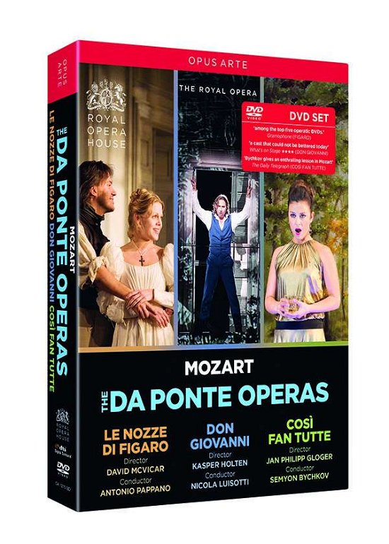 Da Ponte Operas - Wolfgang Amadeus Mozart - Films - OPUS ARTE - 0809478012757 - 2 augustus 2018