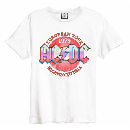 Ac/Dc Vintage 79 Amplified Vintage White Large T Shirt - AC/DC - Produtos - AMPLIFIED - 5054488494757 -