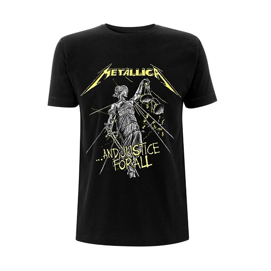 Metallica Unisex T-Shirt: And Justice For All Tracks (Back Print) - Metallica - Produtos - PHD - 5056187700757 - 22 de outubro de 2018