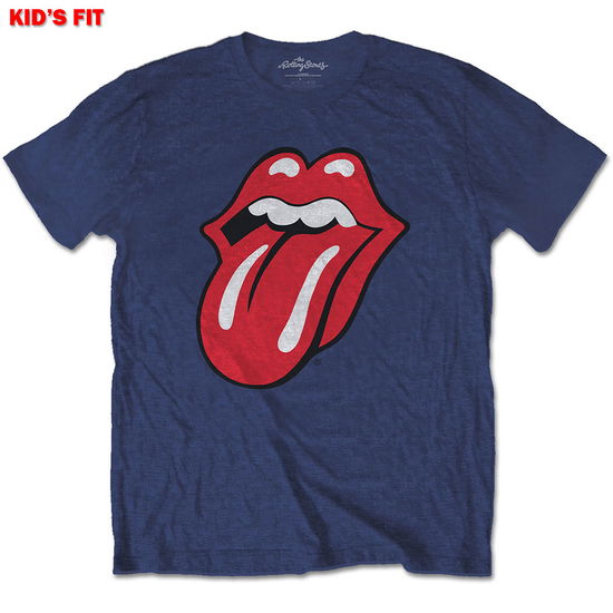 The Rolling Stones Kids T-Shirt: Classic Tongue (7-8 Years) - The Rolling Stones - Koopwaar -  - 5056368628757 - 