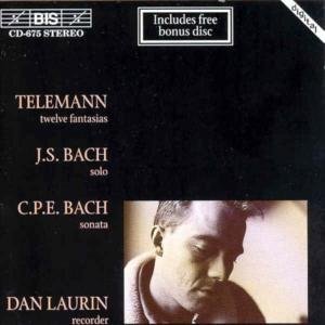 Cover for Telemann / Laurin · Twelve Fantasias for Flute Solo (CD) (1994)