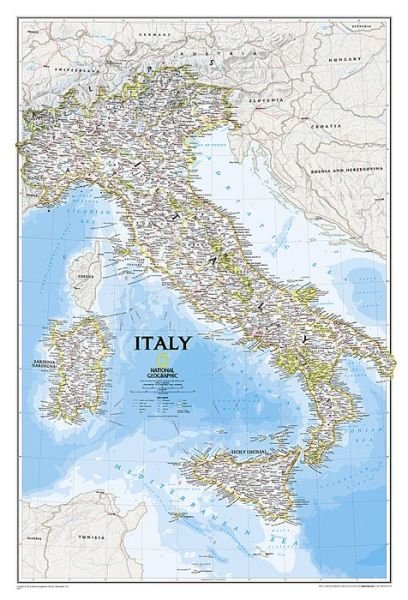 Cover for National Geographic Maps · Italy (Kort) (2019)