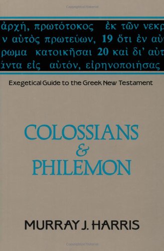 Cover for Murray J. Harris · Colossians &amp; Philemon - Exegetical Guide to the Greek New Testament (Paperback Book) (1991)