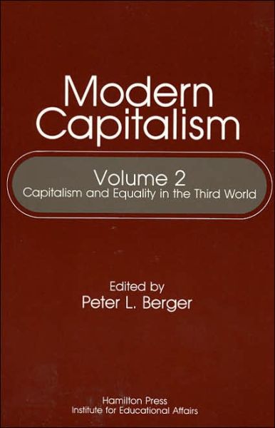 Cover for Peter L. Berger · Capitalism and Equality in the Third World: Modern Capitalism - Capitalism and Equality in the Third World (Taschenbuch) (1990)