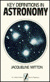 Cover for Jacqueline Mitton · Key Definitions in Astronomy (A Littlefield, Adams quality paperback) (Hardcover Book) (1982)