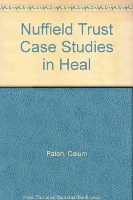 Cover for Calum Paton · Case Studies in Health Policy and Management (Paperback Book) (1991)