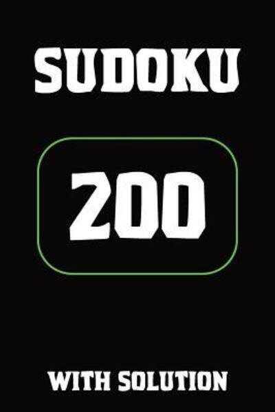 Cover for Tewebook Sudoku Puzzle · Sudoku 200 with solution (Paperback Bog) (2019)