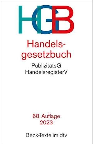 Cover for Dtv Verlagsgesellschaft · Handelsgesetzbuch (Paperback Book) (2022)