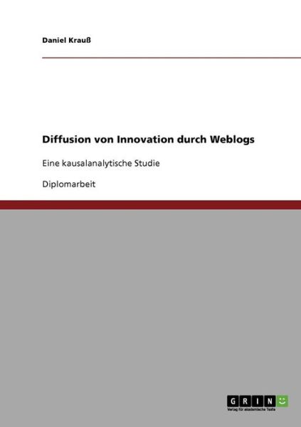 Cover for Krauß · Diffusion von Innovation durch We (Buch) [German edition] (2013)