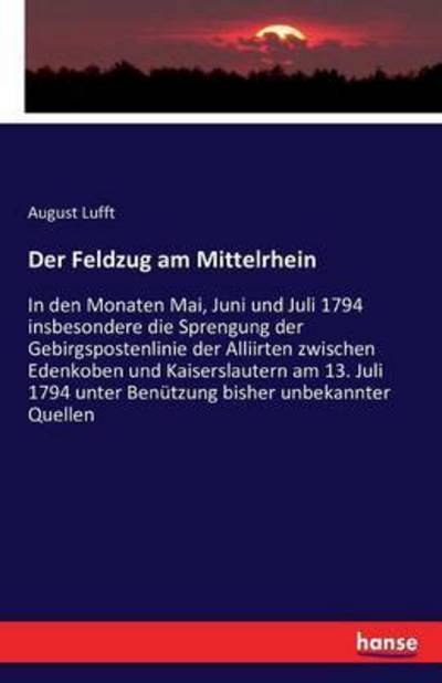 Cover for Lufft · Der Feldzug am Mittelrhein (Book) (2016)