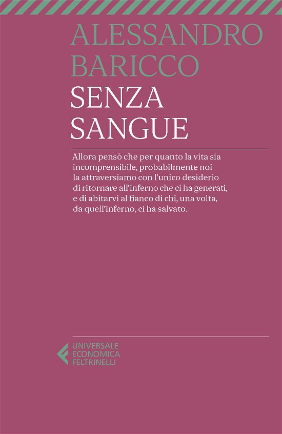 Cover for Alessandro Baricco · Senza Sangue (Buch)
