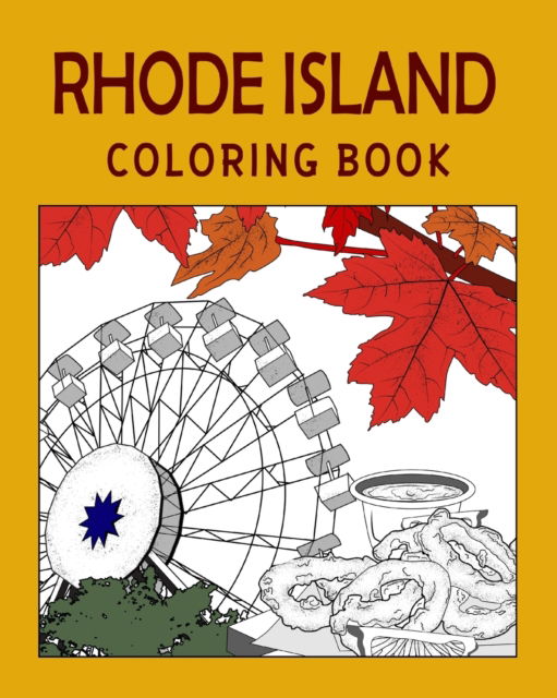 Cover for Paperland · Rhode Island Coloring Book: Adult Painting on USA States Landmarks and Iconic, Stress Relief Activity Books (Paperback Bog) (2024)