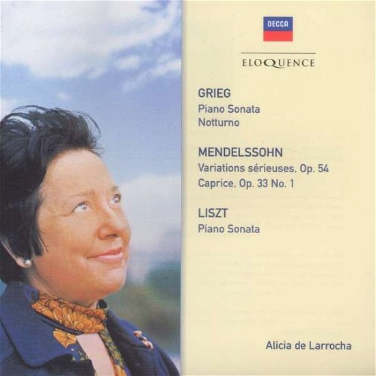 Cover for Alicia De Larrocha · Grieg: Piano Sonata / Notturno / ... (CD) (2014)