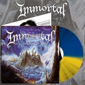 Cover for Immortal · At The Heart Of Winter (Blue / Yellow Vinyl LP) (LP) (2022)