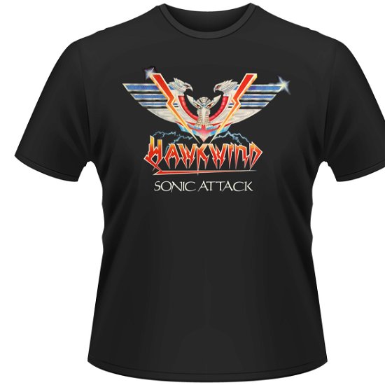 Cover for Playlogic International · Hawkwind: Sonic Attack (T-Shirt Unisex Tg S) (TØJ) [size S] [Black edition] (2009)
