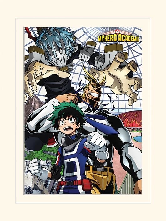 Cover for My Hero Academia · My Hero Academia - An Enemy Threat (stampa In Cornice Bianca 30x40cm) (MERCH)