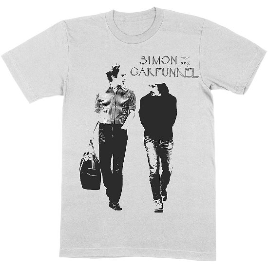 Simon & Garfunkel Unisex T-Shirt: Walking - Simon & Garfunkel - Merchandise -  - 5056368663758 - 