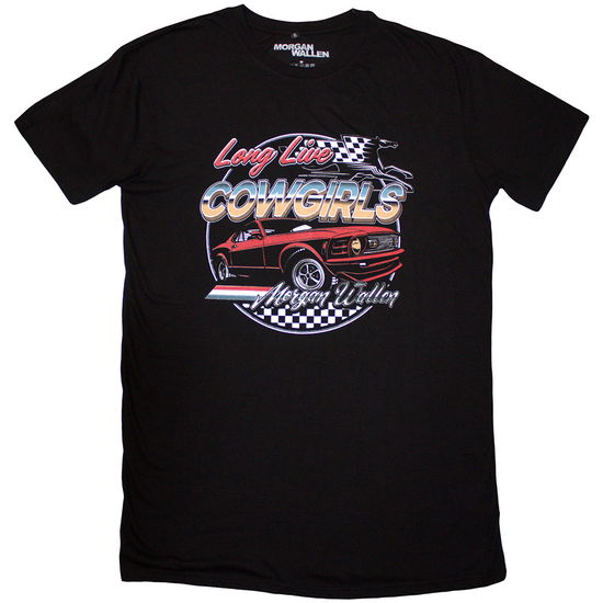 Cover for Morgan Wallen · Morgan Wallen Ladies T-Shirt Dress: Cowgirls Car (Black) (Bekleidung) [size S] (2025)
