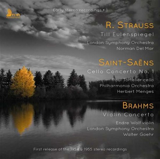 Cover for Paul Tortelier / London Symphony Orchestra / Norman Del Mar / Philharmonia Orchestra / Herbert Menges / Endre Wolf &amp; Walter Goehr · Early Stereo Recordings I - R Strauss. Saint-Saens. Brahms (CD) [Remastered edition] (2018)