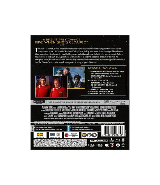 Star Trek Vi: the Undiscovered Country - Star Trek - Andet - Paramount - 7333018023758 - 31. december 2022