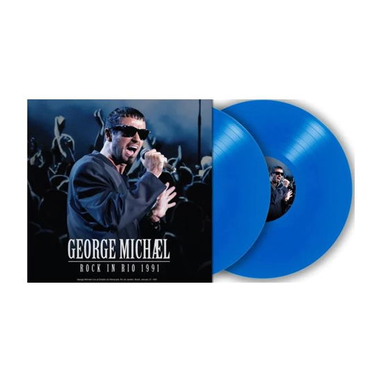 Cover for George Michael · Rock In Rio 1991 (Transparent Blue Vinyl) (LP) [Limited edition] (2023)