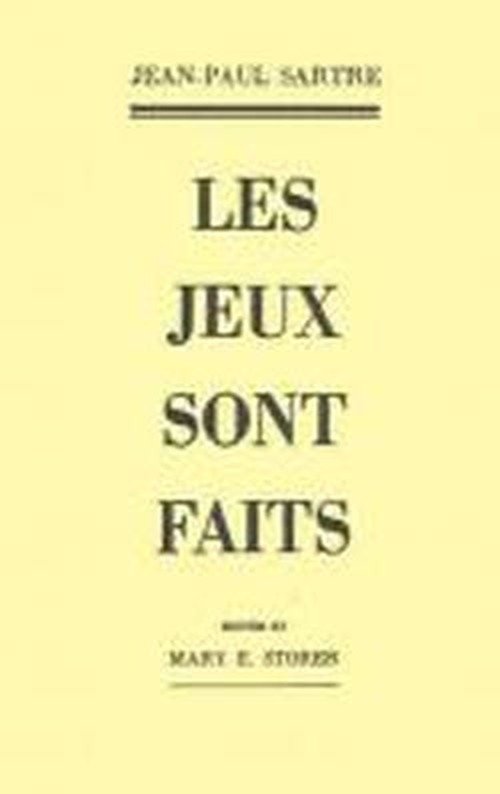 Cover for Jean-paul Sartre · Les Jeux Sont Faits (Paperback Bog) [French, 1st edition] (1952)