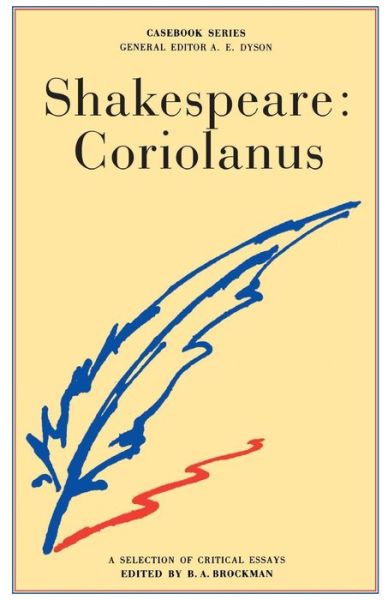 Cover for Gordon Williams · Shakespeare Coriolanus (Book) (1977)