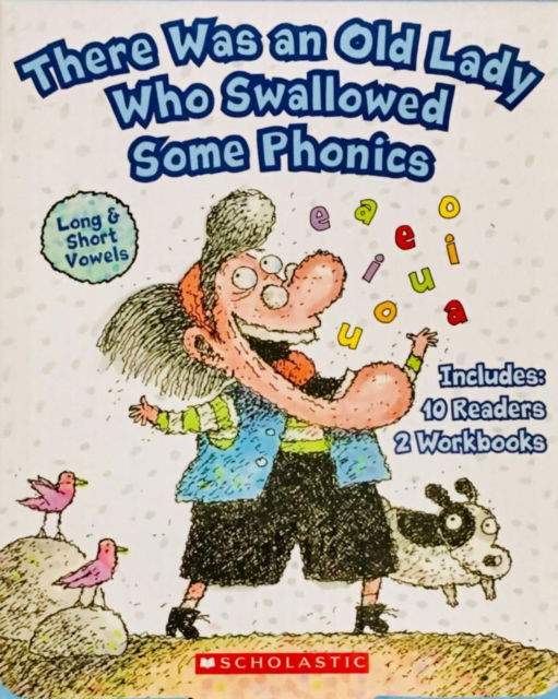 Cover for Lucille Colandro · There Was An Old Lady Who Swallowed Some Phonics - 12 Book Box Set (Pocketbok) (2021)