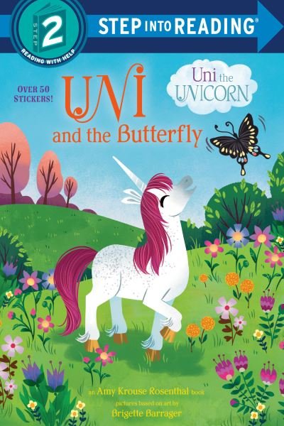 Cover for Amy Krouse Rosenthal · Uni and the Butterfly (Uni the Unicorn) - Step into Reading (Paperback Bog) (2022)