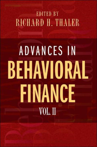 Cover for Richard H. Thaler · Advances in Behavioral Finance, Volume II - The Roundtable Series in Behavioral Economics (Taschenbuch) (2005)