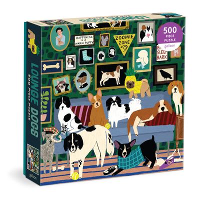 Lounge Dogs 500 Piece Puzzle - Galison - Brætspil - Galison - 9780735375758 - 31. august 2023