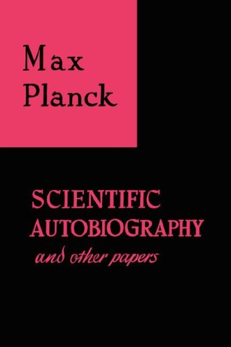 Cover for Max Planck · Scientific Autobiography and Other Papers (Taschenbuch) (1968)