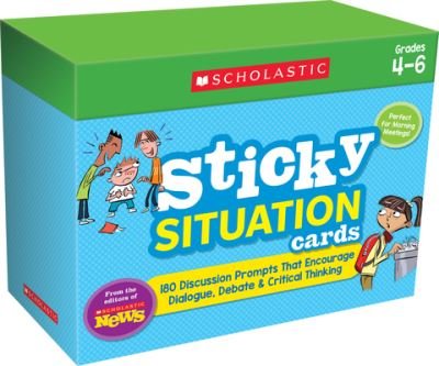 Cover for Scholastic Teaching Resources · Scholastic News Sticky Situation Cards: Grades 4-6 : 180 Discussion Prompts That Encourage Dialogue, Debate &amp; Critical Thinking (Book) (2021)