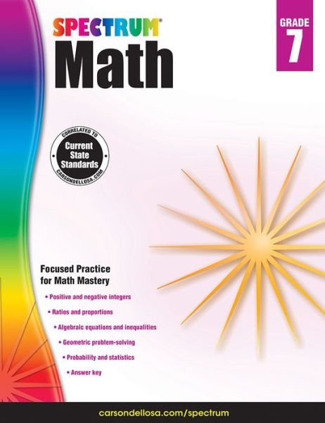 Spectrum Math Workbook, Grade 7 - Spectrum - Boeken - Spectrum - 9781483808758 - 15 augustus 2014