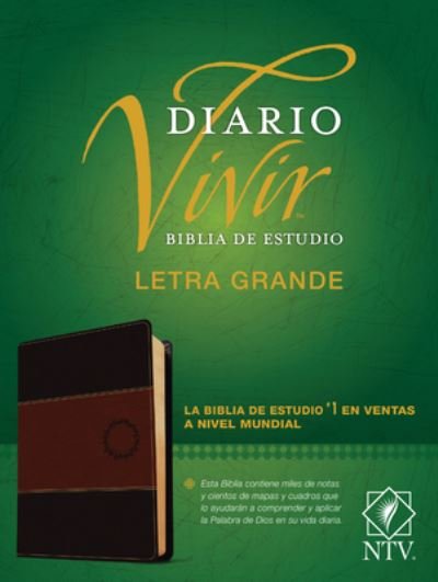 Cover for Tyndale House Publishers · Biblia de Estudio del Diario Vivir Ntv, Letra Grande (Leather Book) (2022)