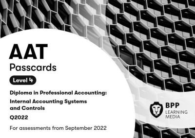 Cover for BPP Learning Media · AAT Internal Accounting Systems and Controls: Passcards (Spiralbuch) (2021)