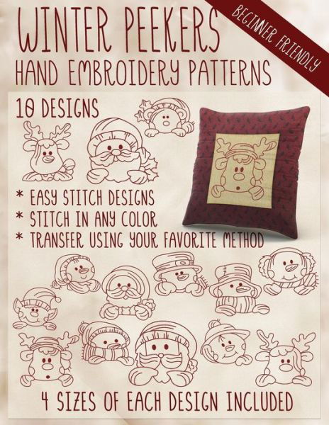 Winter Peekers Hand Embroidery Patterns - StitchX Embroidery - Books - Createspace Independent Publishing Platf - 9781532775758 - April 5, 2017