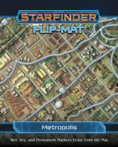 Starfinder Flip-Mat: Metropolis - Damien Mammoliti - Board game - Paizo Publishing, LLC - 9781640784758 - November 29, 2022