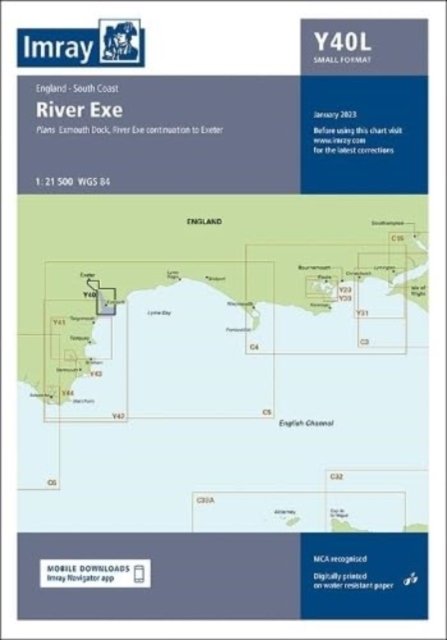 Cover for Imray · Imray Chart Y40 Laminated: River Exe (Small Format) - Y Charts (Landkarten) [New edition] (2023)